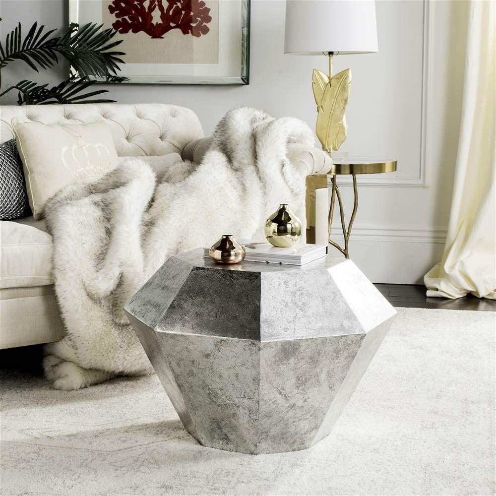 image:imageSafavieh Home Grace Antique Copper Diamond Accent TableAntique Silver