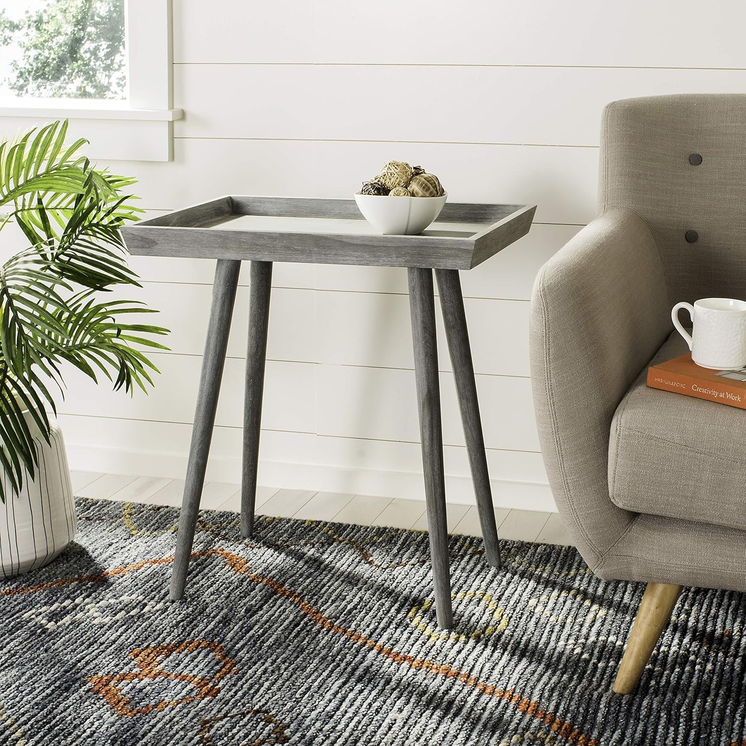 image:imageSafavieh Home Nonie Modern Slate Grey Accent TableSlate Grey