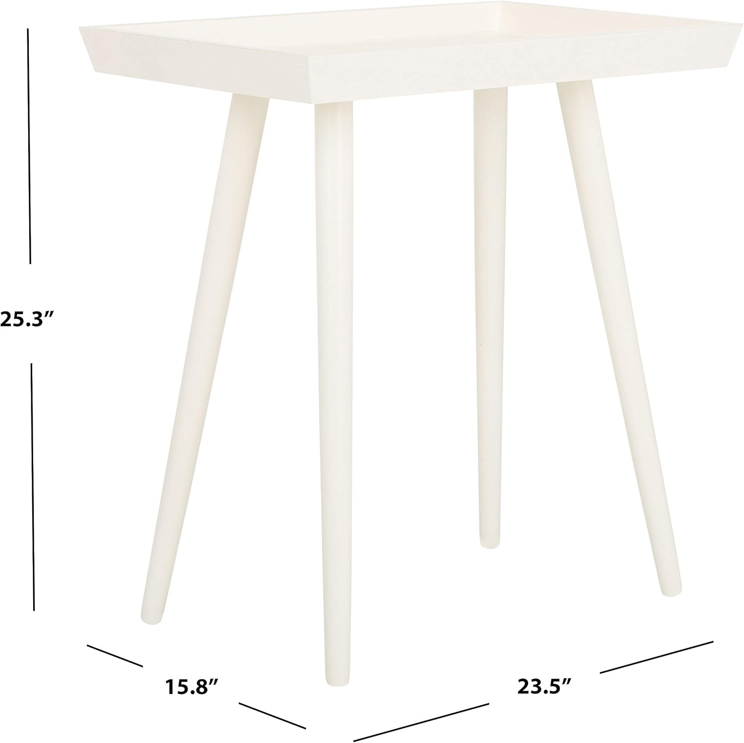 image:imageSafavieh Home Nonie Modern Slate Grey Accent TableVintage White