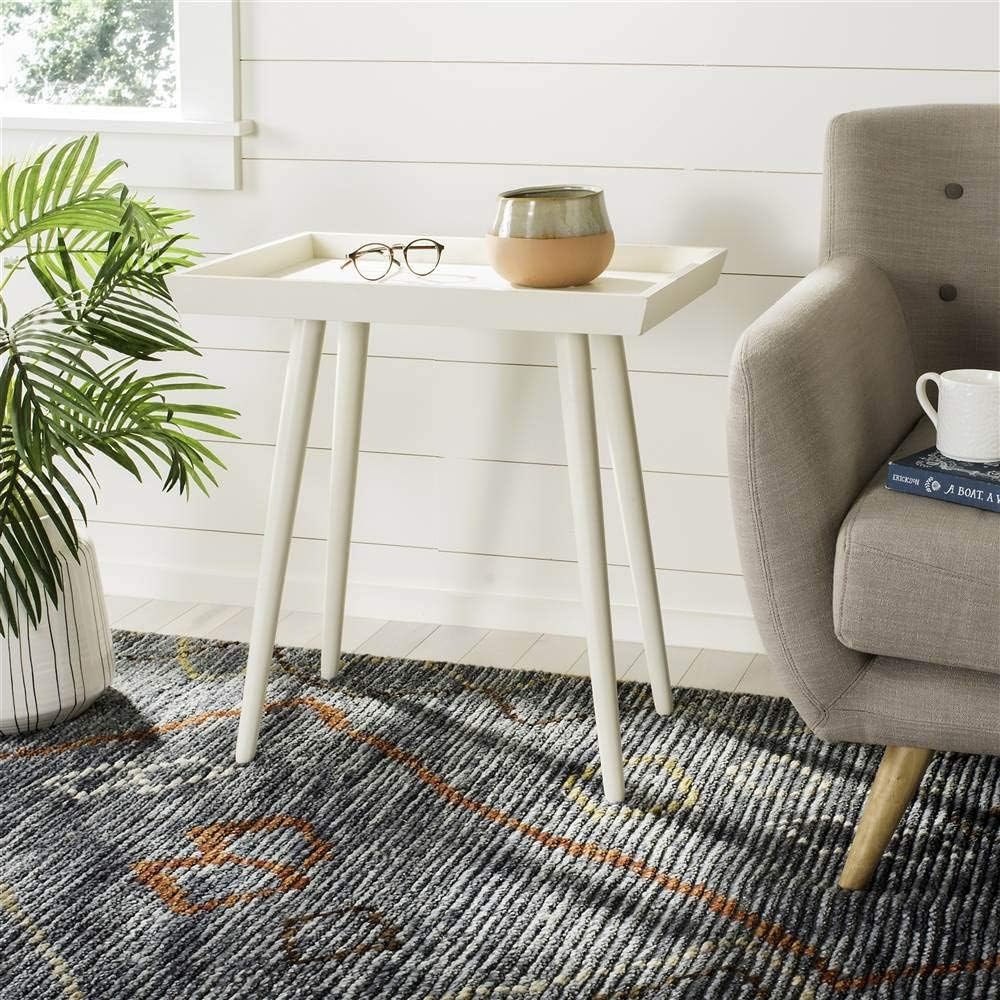 image:imageSafavieh Home Nonie Modern Slate Grey Accent TableVintage White