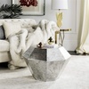 Safavieh Home Grace Antique Copper Diamond Accent Table(Antique Silver)