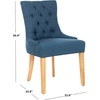 Safavieh Mercer Collection Heather Dining Chairs, Beige, Set of 2(Blue)