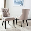 Safavieh Mercer Collection Heather Dining Chairs, Beige, Set of 2(Blue)