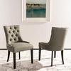 Safavieh Mercer Collection Heather Dining Chairs, Beige, Set of 2(Sea Mist)