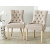 Safavieh Mercer Collection Heather Dining Chairs, Beige, Set of 2(Taupe)