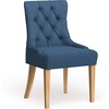 Safavieh Mercer Collection Heather Dining Chairs, Beige, Set of 2(Blue)