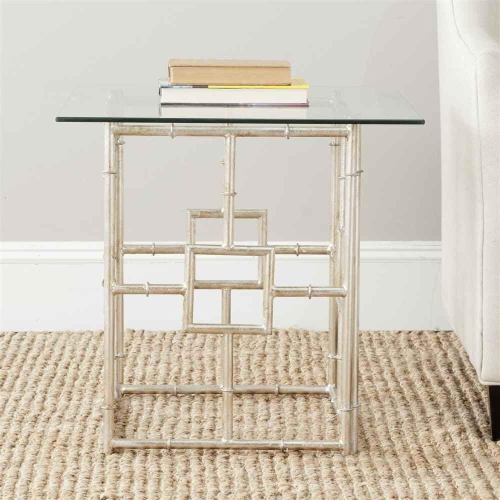 image:imageSAFAVIEH Home Collection Dermot Silver Accent Table
