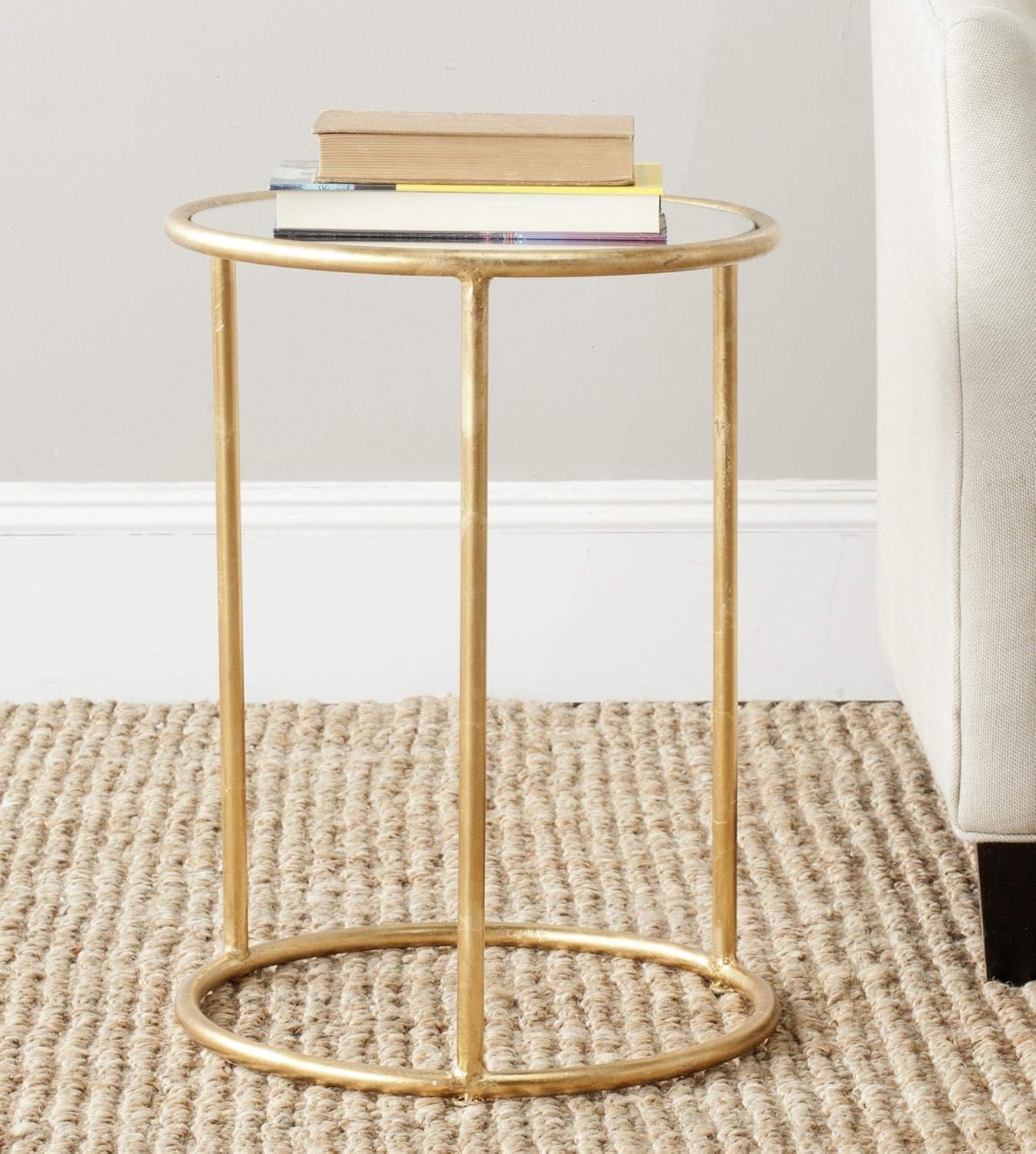 image:imageSafavieh Home Collection Shay Light Gold Accent TableGold Clear