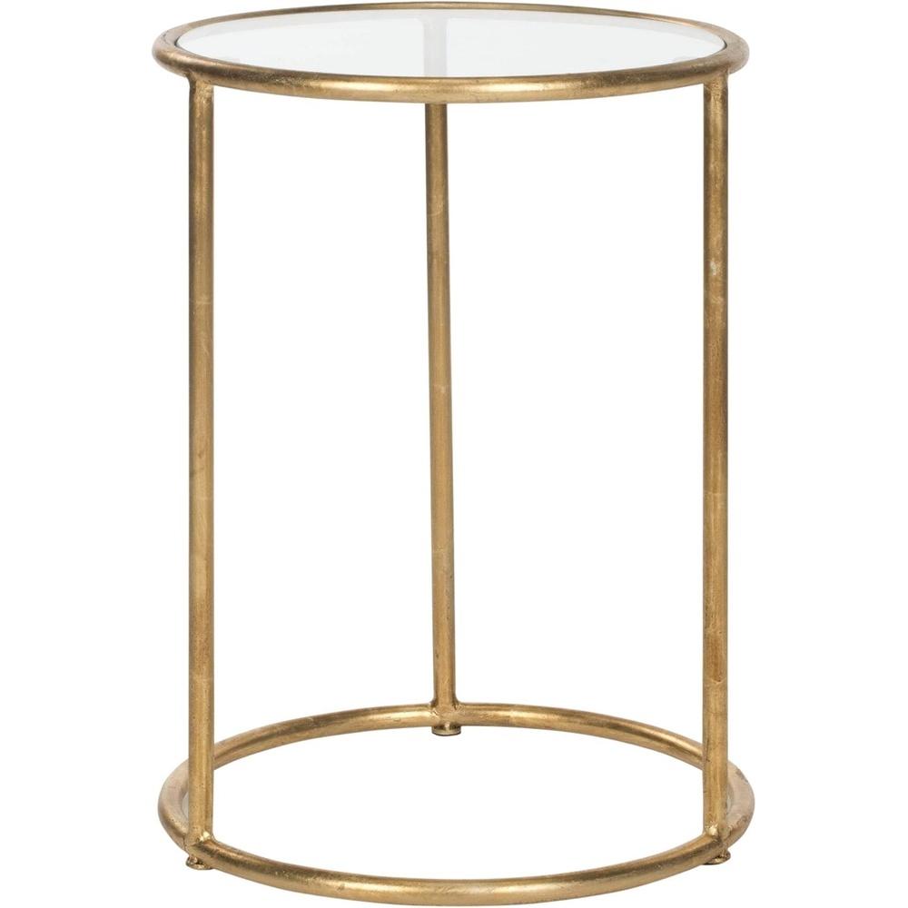 image:imageSafavieh Home Collection Shay Light Gold Accent TableGold Clear