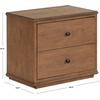 SAFAVIEH Couture – Octavian Rope Detail Nightstand – Walnut Oak – 2-Drawer Storage – Fully Assembled – Ideal for Bedroom, Guest Room, 30″ W x 18″ D x 26″ H (SFV2233B)(Walnut)