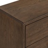 SAFAVIEH Couture – Octavian Rope Detail Nightstand – Walnut Oak – 2-Drawer Storage – Fully Assembled – Ideal for Bedroom, Guest Room, 30″ W x 18″ D x 26″ H (SFV2233B)(Dark Walnut)