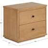 SAFAVIEH Couture – Octavian Rope Detail Nightstand – Walnut Oak – 2-Drawer Storage – Fully Assembled – Ideal for Bedroom, Guest Room, 30″ W x 18″ D x 26″ H (SFV2233B)(Brown Oak)