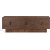 SAFAVIEH Couture Collection – Bethandria Walnut Brown 6 Door Wood Sideboard, Fully Assembled Storage Cabinet with Interior Shelves & Media Cutouts (SFV4269A)(Walnut)