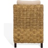 SAFAVIEH Couture Collection – Gregory Tall Woven Water Hyacinth Accent Chair, Natural & Beige, Handwoven Design, Fully Assembled (CWK2031A)(Natural/Beige)