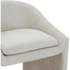SAFAVIEH Couture Collection – Kagan Olive Green Chenille 27 Inch Counter Stool, Upholstered Counter-Height Seating with Curved Back, Fully Assembled (SFV4857B)(Creme)