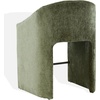 SAFAVIEH Couture Collection – Kagan Olive Green Chenille 27 Inch Counter Stool, Upholstered Counter-Height Seating with Curved Back, Fully Assembled (SFV4857B)(Olive Green)