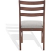 SAFAVIEH Couture Collection – Leroux Walnut & Beige Ladder Back Dining Chair Set of 2, Upholstered Linen Seat, Modern Farmhouse Style (SFV6704A-SET2)(Walnut/Light Grey)