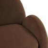 SAFAVIEH Couture Collection – Paolini Brown Upholstered Accent Chair, Metal Swivel Base, Sculptural Modern Design (SFV4880B)(Brown/Antique Gold)