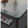 SAFAVIEH Couture Collection Benecarlo Natural/Glass Top Coffee Table(Black/Clear)