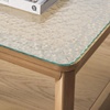 SAFAVIEH Couture Collection Benecarlo Natural/Glass Top Coffee Table(Natural/Clear)