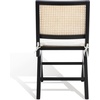 SAFAVIEH Couture Collection Colette Tropical Coastal Black/Natural Solid Wood Rattan Dining Chair Set of 2(Black/Natural)