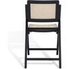 SAFAVIEH Couture Collection Desiree Tropical Coastal Black/Natural Cane Solid Wood Folding Dining Chair Set of 2 (Fully Assembled)(Black/Natural)