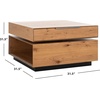 SAFAVIEH Couture Collection Geraldo Modern Oak Rotating Coffee Table (Fully Assembled)