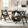SAFAVIEH Couture Collection Jacie Black Seat Folding Chair Set of 2 (Fully Assembled)(Black)