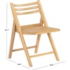 SAFAVIEH Couture Collection Jacie Black Seat Folding Chair Set of 2 (Fully Assembled)(Natural)