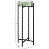 SAFAVIEH Couture Collection Kathaleen Black/Clear Cast Glass Drink Table