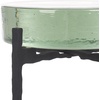 SAFAVIEH Couture Collection Kathaleen Black/Clear Cast Glass Drink Table