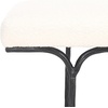 SAFAVIEH Couture Collection Marvin Ivory Boucle/Black Bench