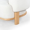 SAFAVIEH Couture Collection Oscar Light Brown/Natural Boucle Accent Chair(Ivory/Natural)