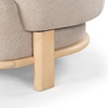 SAFAVIEH Couture Collection Oscar Light Brown/Natural Boucle Accent Chair(Light Brown/Natural)