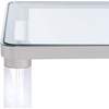 SAFAVIEH Couture Collection Suzanna Clear Acrylic/Silver Rectangular Console Table