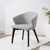 SAFAVIEH Couture Collection Wynonna Mid-Century Modern Grey/Black Linen Dining Chair(Grey/Black)