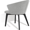 SAFAVIEH Couture Collection Wynonna Mid-Century Modern Grey/Black Linen Dining Chair(Grey/Black)