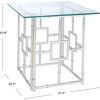 SAFAVIEH Home Collection Dermot Silver Accent Table