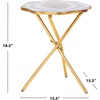 Safavieh Celeste Faux Agate Side Table
