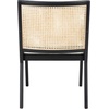 Safavieh Couture Home Collection Malik Black and Natural Rattan Dining Chair(Black / Natural)