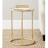 Safavieh Home Collection Shay Light Gold Accent Table(Gold / Clear)