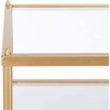 Safavieh Home Noelia Gold 3-tier Square Accent Table(Gold / Glass)
