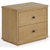 SAFAVIEH Couture – Octavian Rope Detail Nightstand – Walnut Oak – 2-Drawer Storage – Fully Assembled – Ideal for Bedroom, Guest Room, 30″ W x 18″ D x 26″ H (SFV2233B)(Brown Oak)