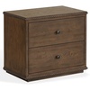 SAFAVIEH Couture – Octavian Rope Detail Nightstand – Walnut Oak – 2-Drawer Storage – Fully Assembled – Ideal for Bedroom, Guest Room, 30″ W x 18″ D x 26″ H (SFV2233B)(Dark Walnut)