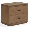 SAFAVIEH Couture – Octavian Rope Detail Nightstand – Walnut Oak – 2-Drawer Storage – Fully Assembled – Ideal for Bedroom, Guest Room, 30″ W x 18″ D x 26″ H (SFV2233B)(Walnut)