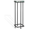 SAFAVIEH Couture Collection Giabelle Black/Clear Cast Glass Drink Table (Fully Assembled)