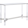 SAFAVIEH Couture Collection Suzanna Clear Acrylic/Silver Rectangular Console Table