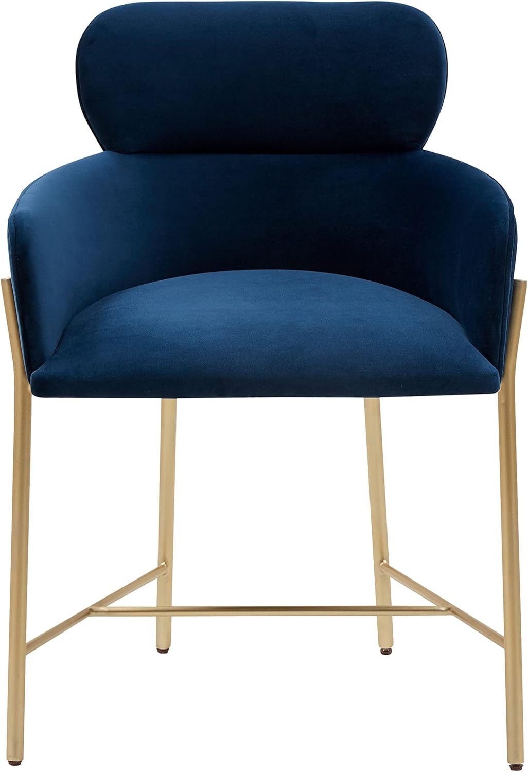image:imageSAFAVIEH Couture Charlize Velvet Dining ChairNavy Gold
