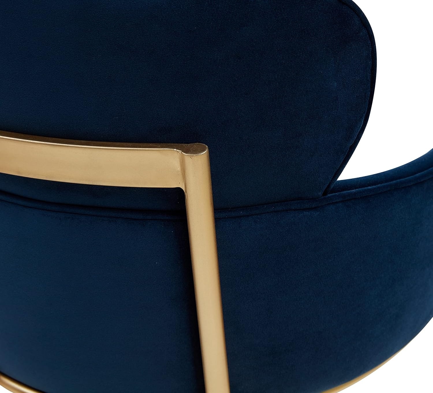 image:imageSAFAVIEH Couture Charlize Velvet Dining ChairNavy Gold