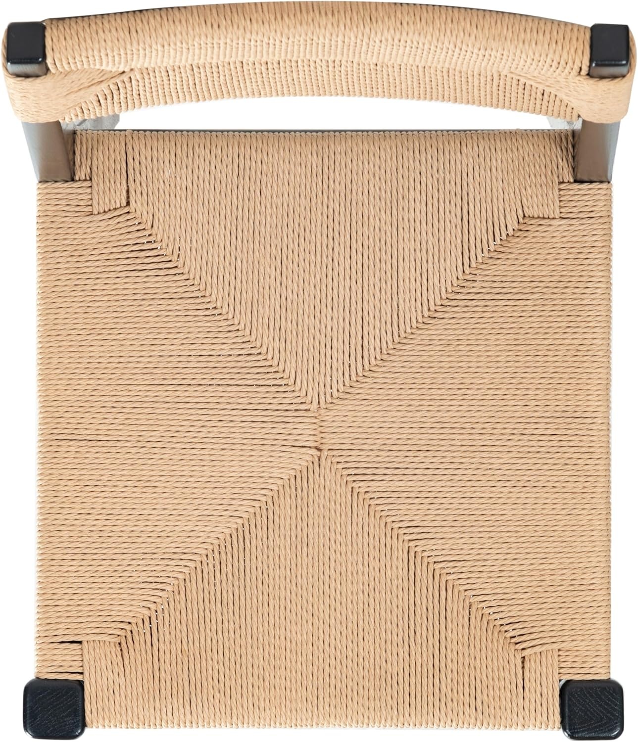 image:imageSAFAVIEH Couture Collection Cody 26Inch Counter Stool Black Frame with Natural Paper Cord Seat RattanInspired Design Fully Assembled SFV4228ABlackNatural